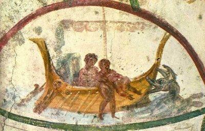 Fresco de Jonás en una catacumba