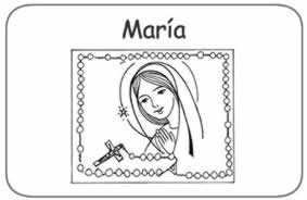 Tarjeta de María: escribir una expresión de amor y agradecimiento a la Santísima Virgen