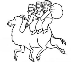 Colorea los Reyes Magos