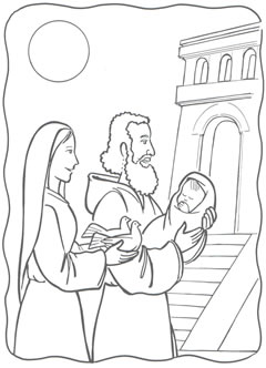 Presentación de Jesús en el templo - lámina 4 -