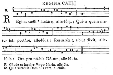 «Regina Coeli» Partitura