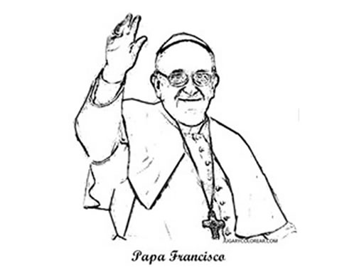 Colorea a nuestro querido Papa Francisco
