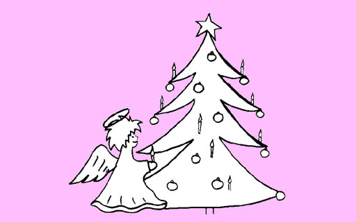 ¡Colorea árboles de Navidad!