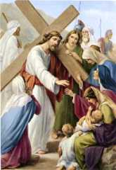 VIII ESTACIÓN: JESÚS CONSUELA A LAS HIJAS DE JERUSALÉN