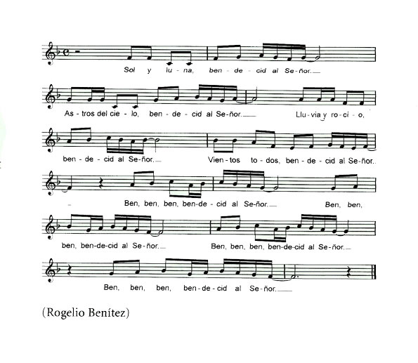 Canción «Bendecid al Señor»